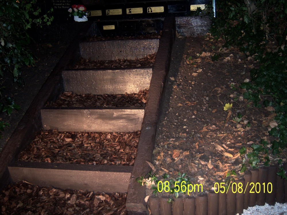 2010-Aug-5th_31_steps-and-log-roll-painted-by-car-headlights