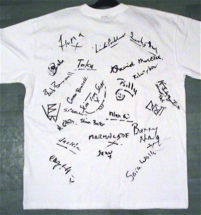 Signed T-Shirt Back